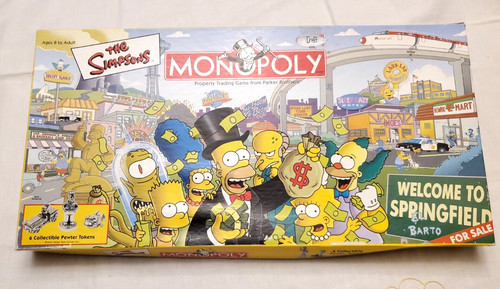 The simpsons monopoly board - monopoly,