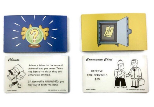 Monopoly 2001 simpsons edition - monopoly,